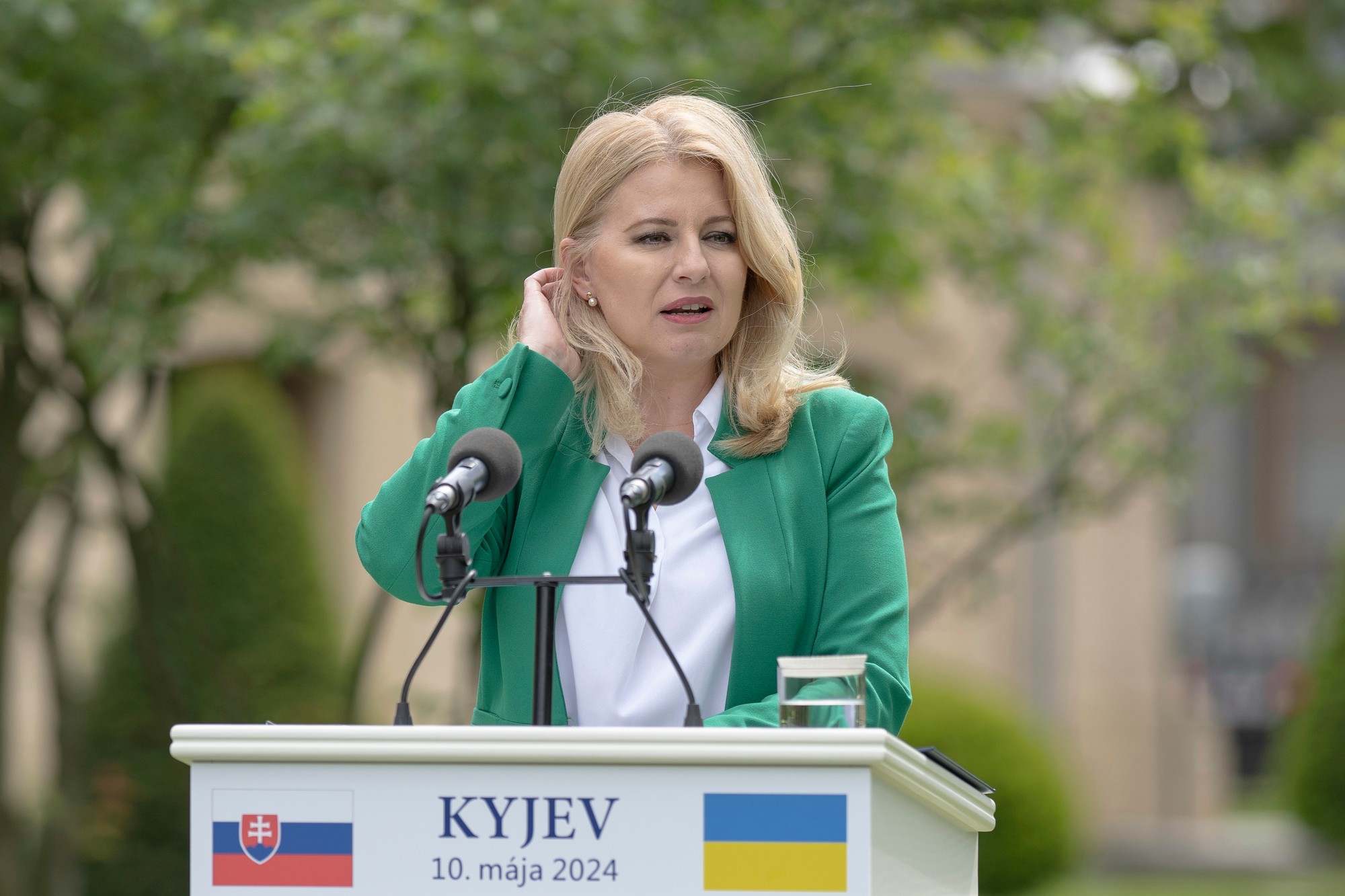 Zuzana Čaputová na rozlúčkovej návšteve Ukrajiny.