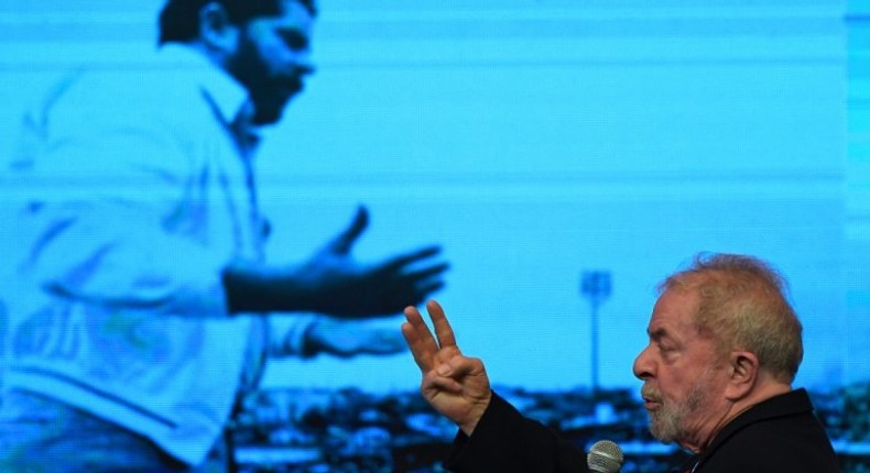 Brazilian former president Luiz Inacio Lula Da Silva, shown here at the Workers' Party congress in June, is likely to appeal his corruption sentence