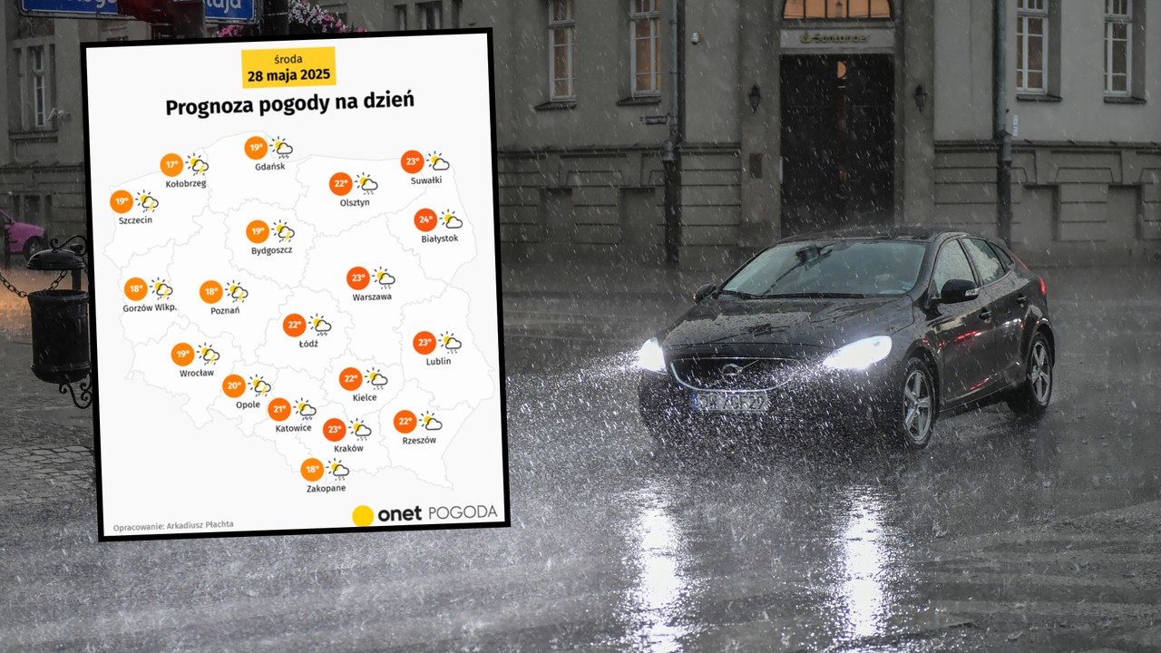 Ulewy i burze opanują dziś niemal całą Polskę. Pogoda się załamie [MAPY]