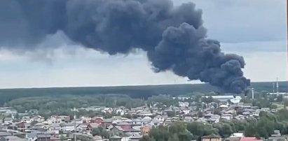 Gigantyczny pożar pod Moskwą. Do sieci wyciekło wideo