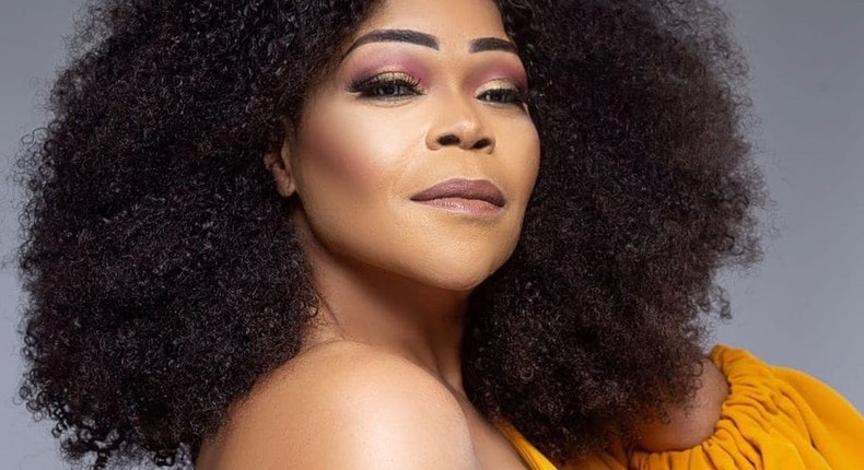 Nollywood actress Shaffy Bello  [Instagram/ @shaffybello]