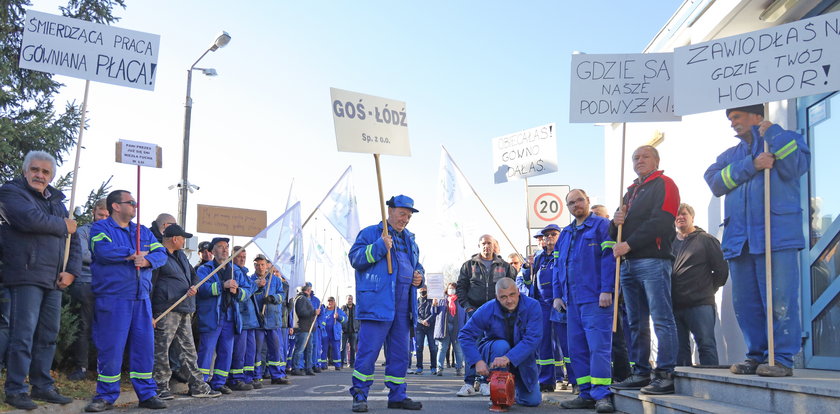 Protest w GOŚ. Dlaczego pracownicy wyszli przed zakład?