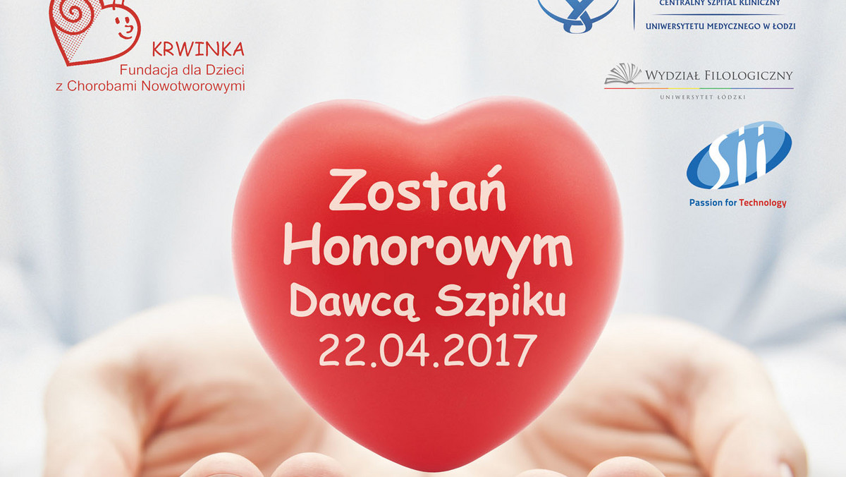 22 kwietnia łodzianie będą mogli zarejestrować się do polskiego Centralnego Rejestru Niespokrewnionych Dawców Szpiku i Krwi Pępowinowej. Akcja społeczno-edukacyjna, której współorganizatorem jest Fundacja "Krwinka", towarzyszyć będzie siódmej edycji konferencji GET.NET na Wydziale Filologicznym Uniwersytetu Łódzkiego.