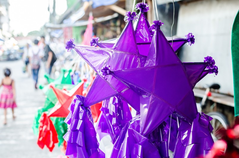 Christmas,Star,Parol/lantern,Being,Displayed,To,Be,Sold