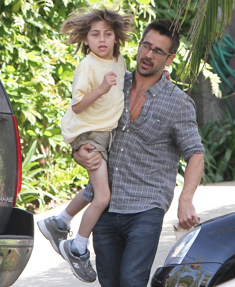 Colin Farrell z synem Jamesem