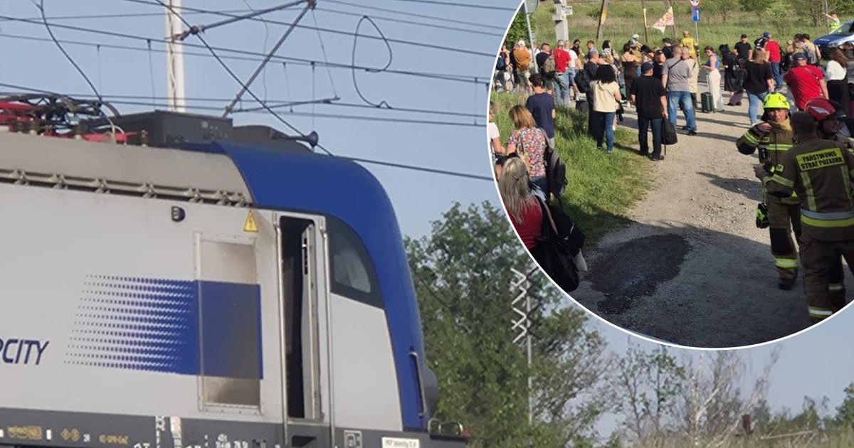 Pożar na trasie IC: Ewakuowano 550 pasażerów