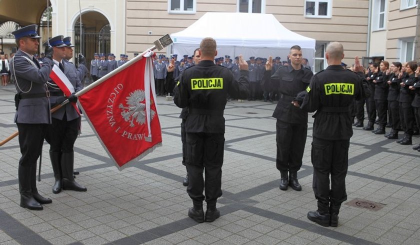 Ślubowanie policjantów