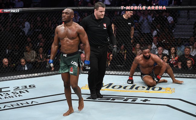 Kamaru Usman beat Tyron Woodley to emerge champion [UFC] 