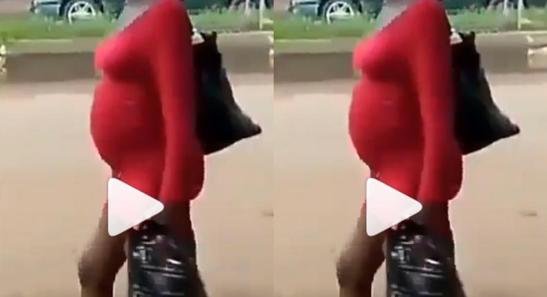 Pregnant woman under attack over her controversial dressing