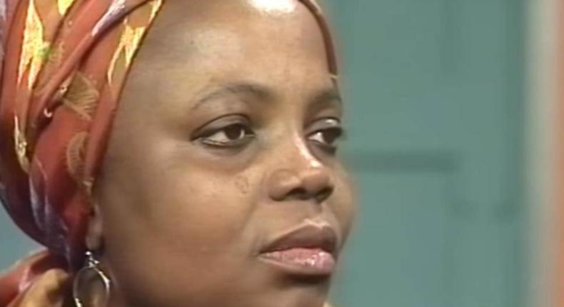 Buchi Emecheta during an interview in 1975 (The Independent)