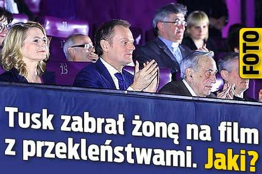 Tusk zabrał żonę na film z przekleństwami. Jaki? FOTO