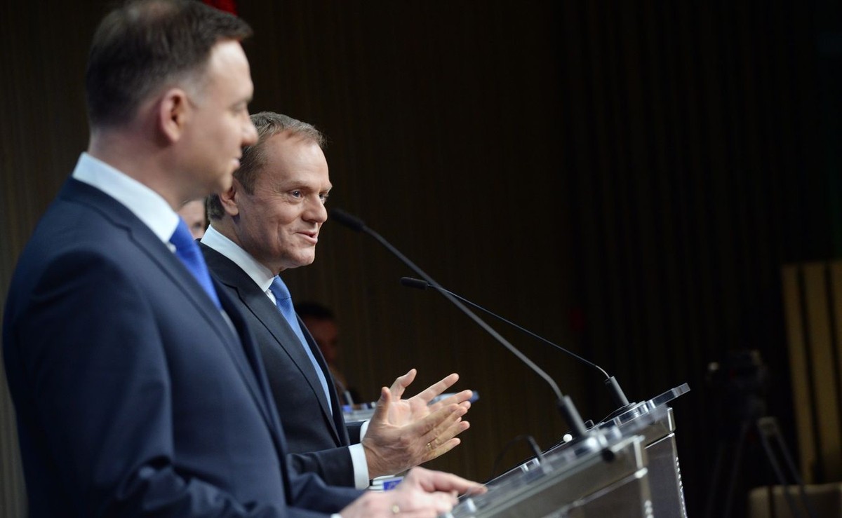 Andrzej Duda i Donald Tusk