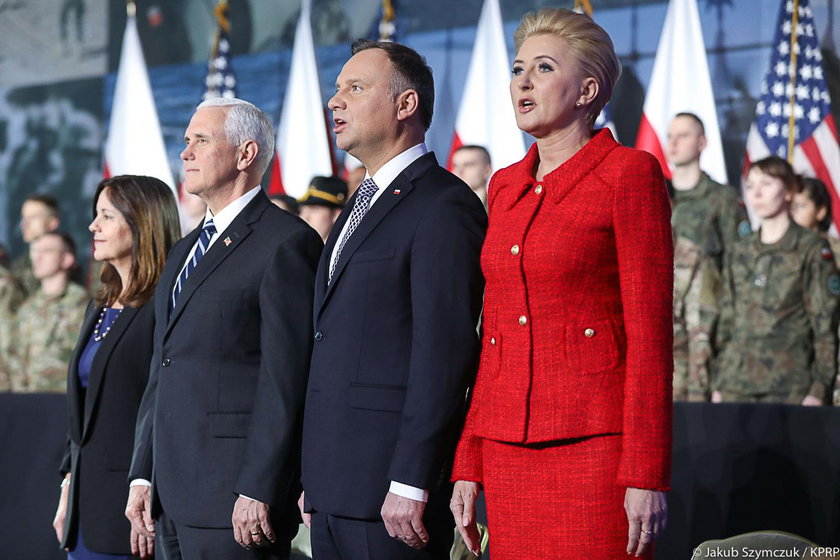 Andrzej Duda i Mike Pence