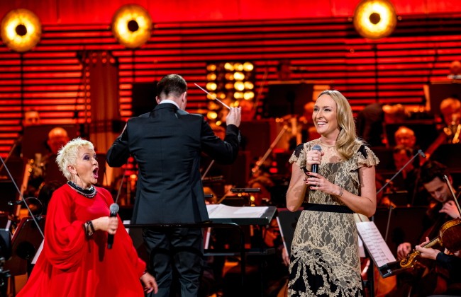 Małgorzata Ostrowska i Anita Lipnicka z towarzyszeniem Narodowej Orkiestry Symfonicznej Polskiego Radia, 27 listopada 2016, Katowice