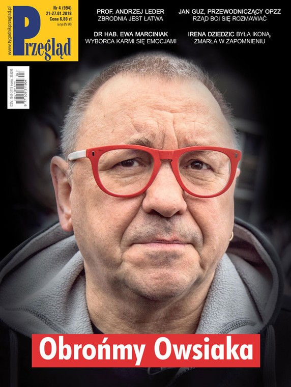 Najnowsza okładka magazynu "Przegląd"