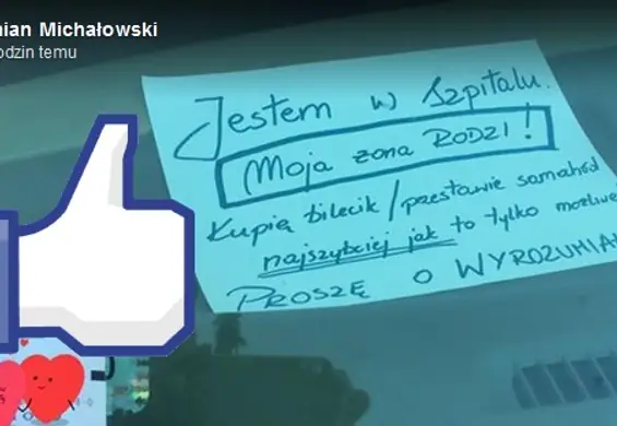 Przeprosił, że nie zapłacił za parking, ale jego żona rodzi. To, co zrobili przypadkowi przechodnie, przywraca wiarę w Polaków