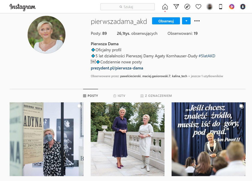 Z Instagrama Agaty Kornhauser-Dudy zniknęły wszystkie komentarze. Co się stało?