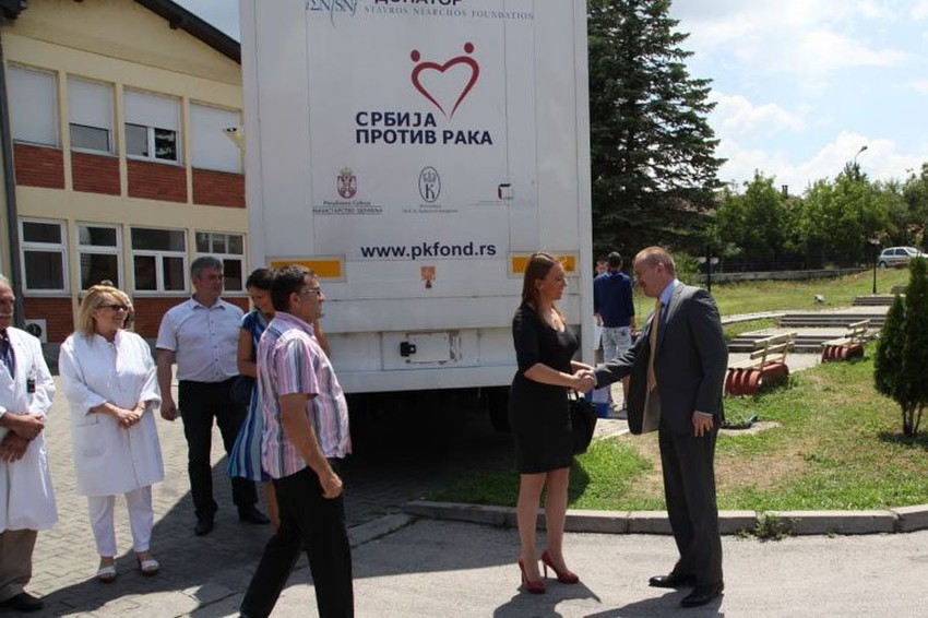 Predsednik Pokrajinske vlade Bojan Pajtić danas u Vladičinom Hanu