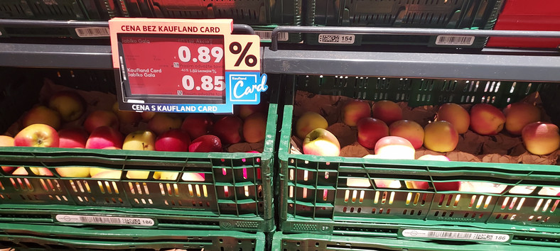 Cena jabłek na Słowacji