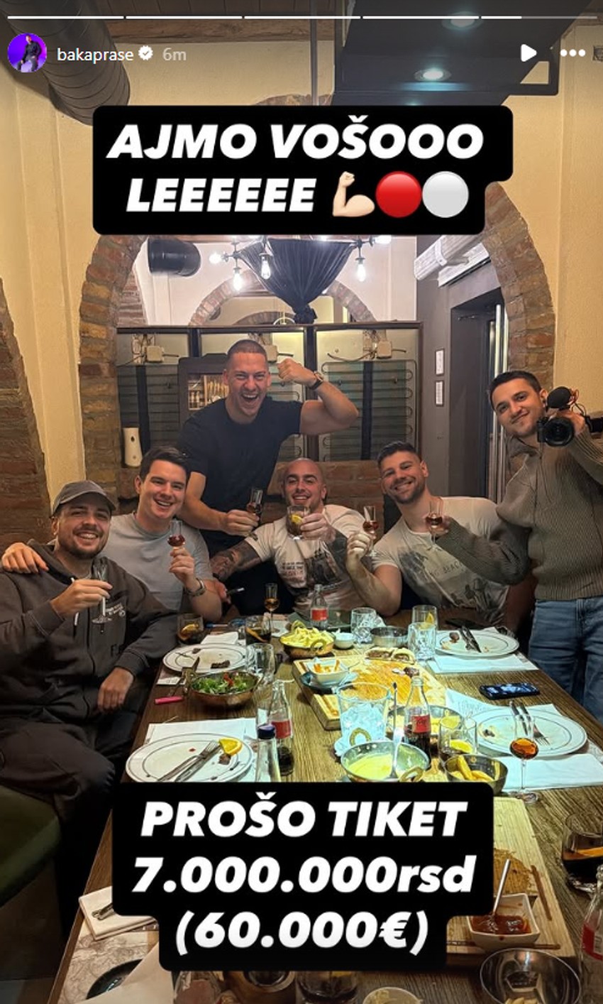 Baka Prase dobio tiket