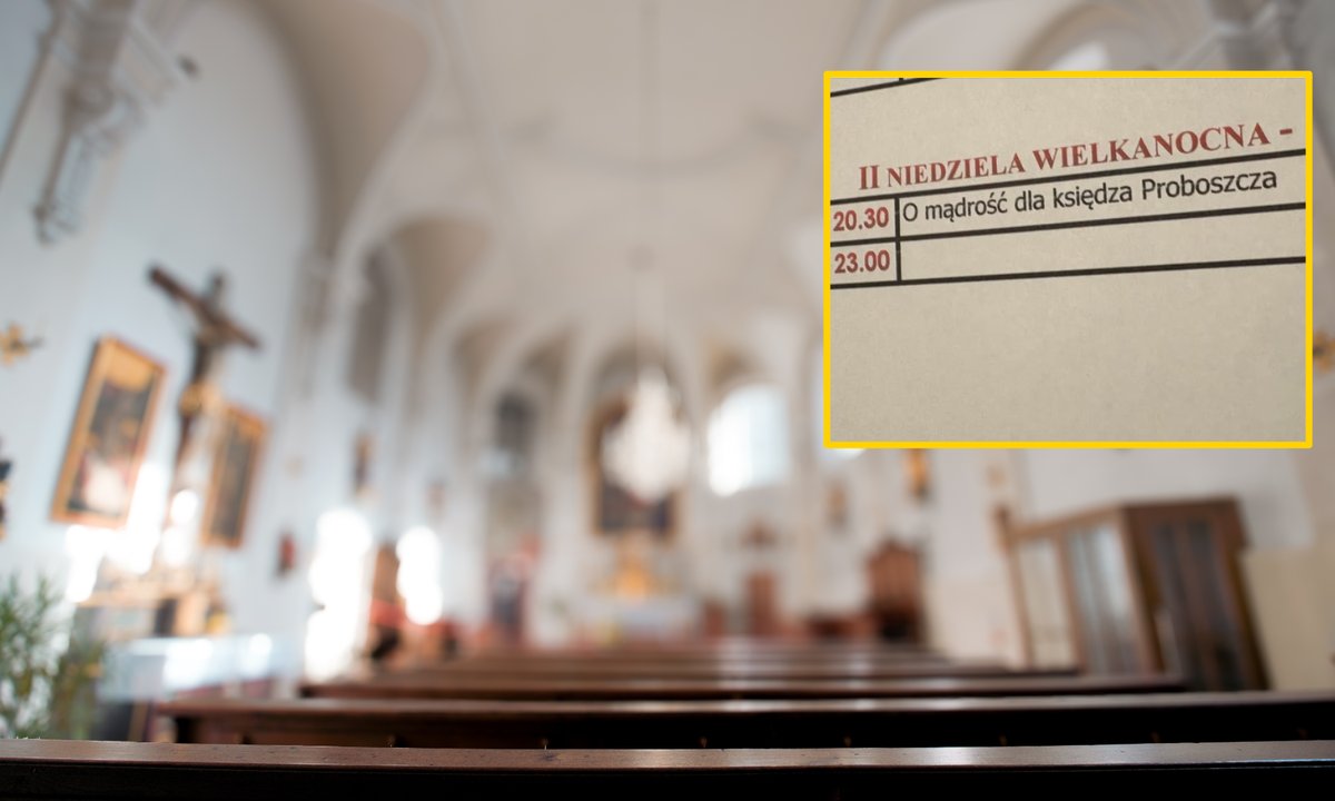 Proboszcz z Głuszyny rozbawił parafian. Nietypowa intencja podczas mszy stała się hitem sieci