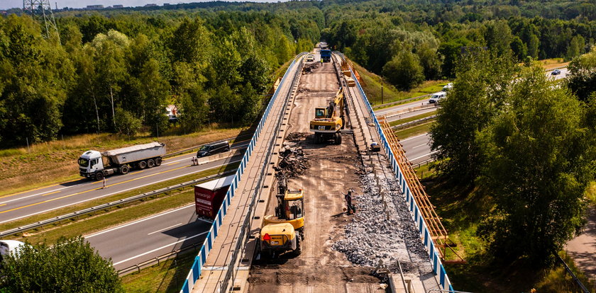 Remont wiaduktu nad A4 w Katowicach. Utrudnienia potrwają do końca roku