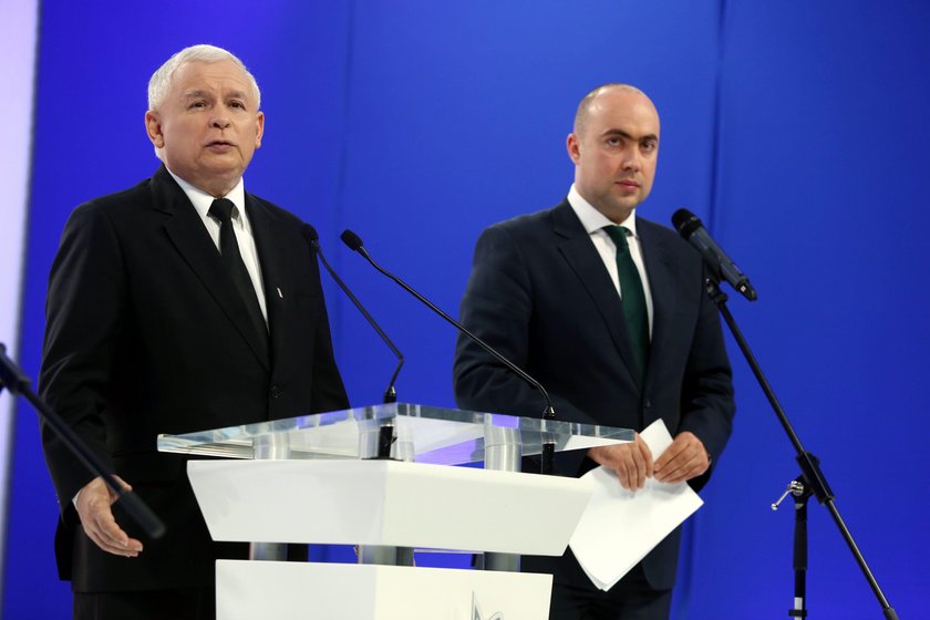 Maks Kraczkowski i Jarosław Kaczyński