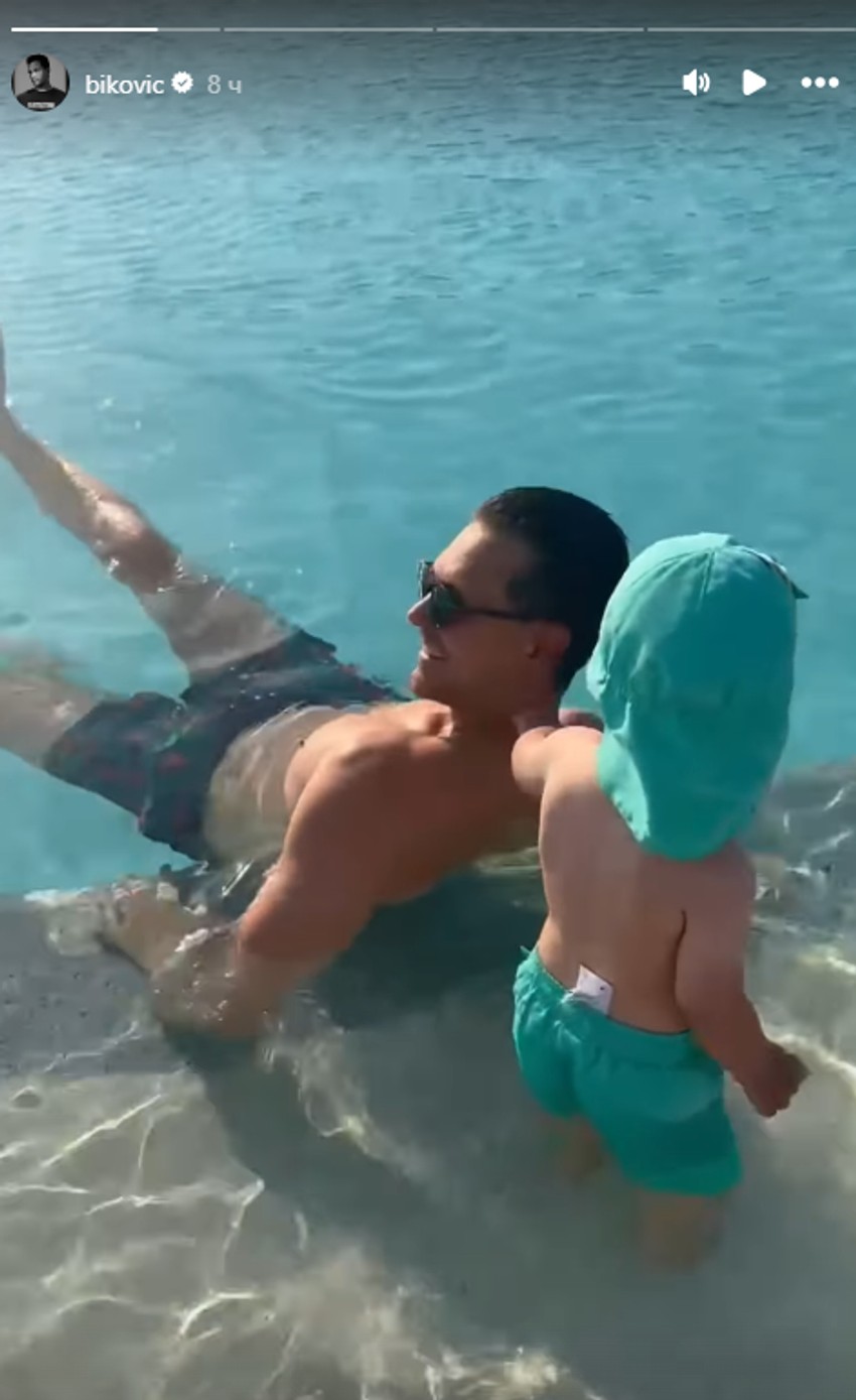 Miloš sa sinom Vasilijem