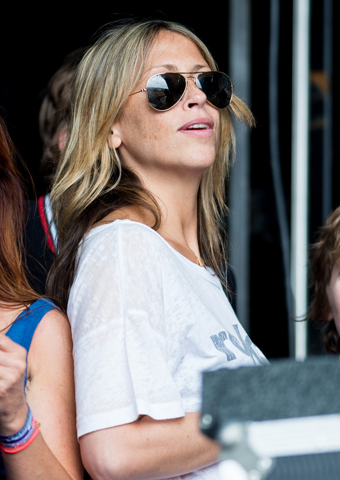 Nicole Appleton na festiwalu Glastonbury w 2013 roku