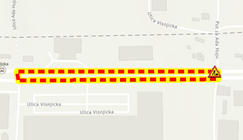Radovi u Višnjičkoj ulici