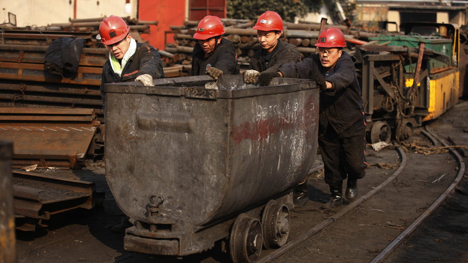 Górnicy w Chinach (zdjęcie ilustracyjne)