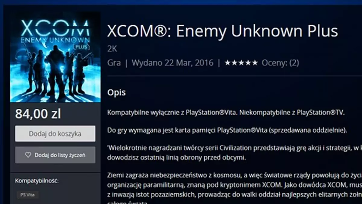 Cicha premiera XCOM: Enemy Unknown Plus pokazuje, jak źle traktowana jest PlayStation Vita