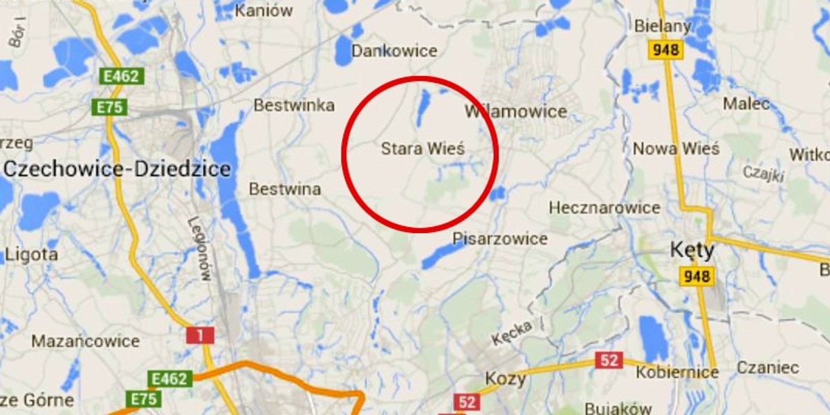 mapa Stara Wieś