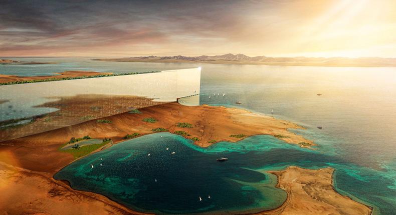 The design for The Line, a 105-mile-long city in Neom.Courtesy of Neom