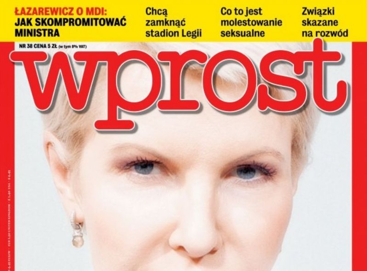 Okładka tygodnika "Wprost"