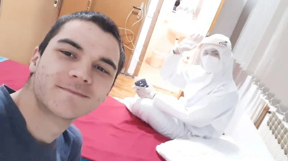 Samed Ćosović i medicinska sestra Zerina Delimeđac