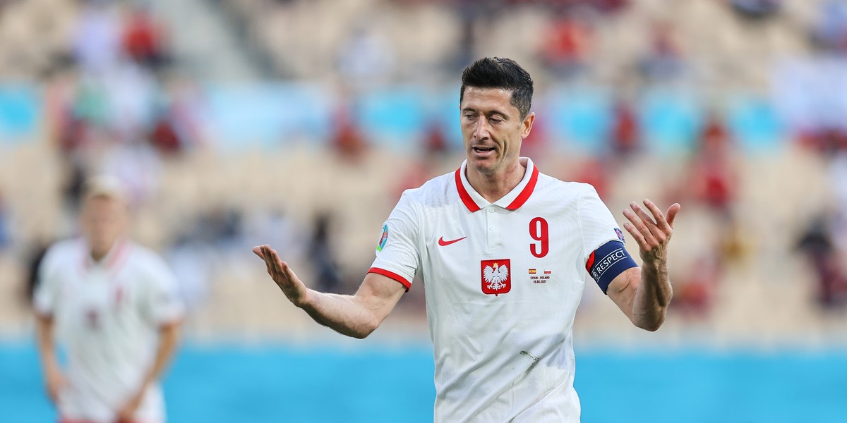 Robert Lewandowski podziękował kibicom po meczu Polska-Hiszpania.