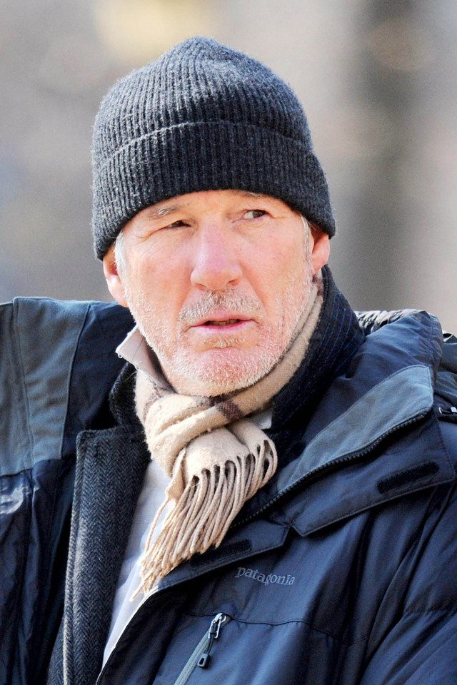 Richard Gere na planie filmu "Time Out of Mind"