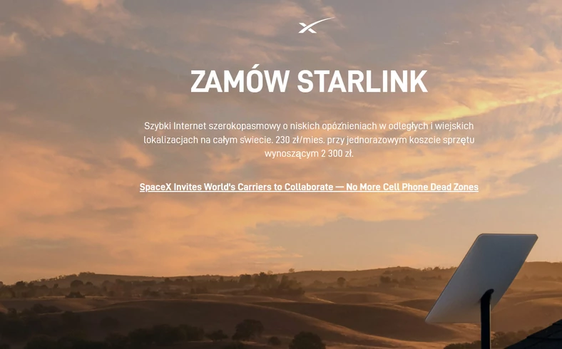 Nowy cennik Starlink