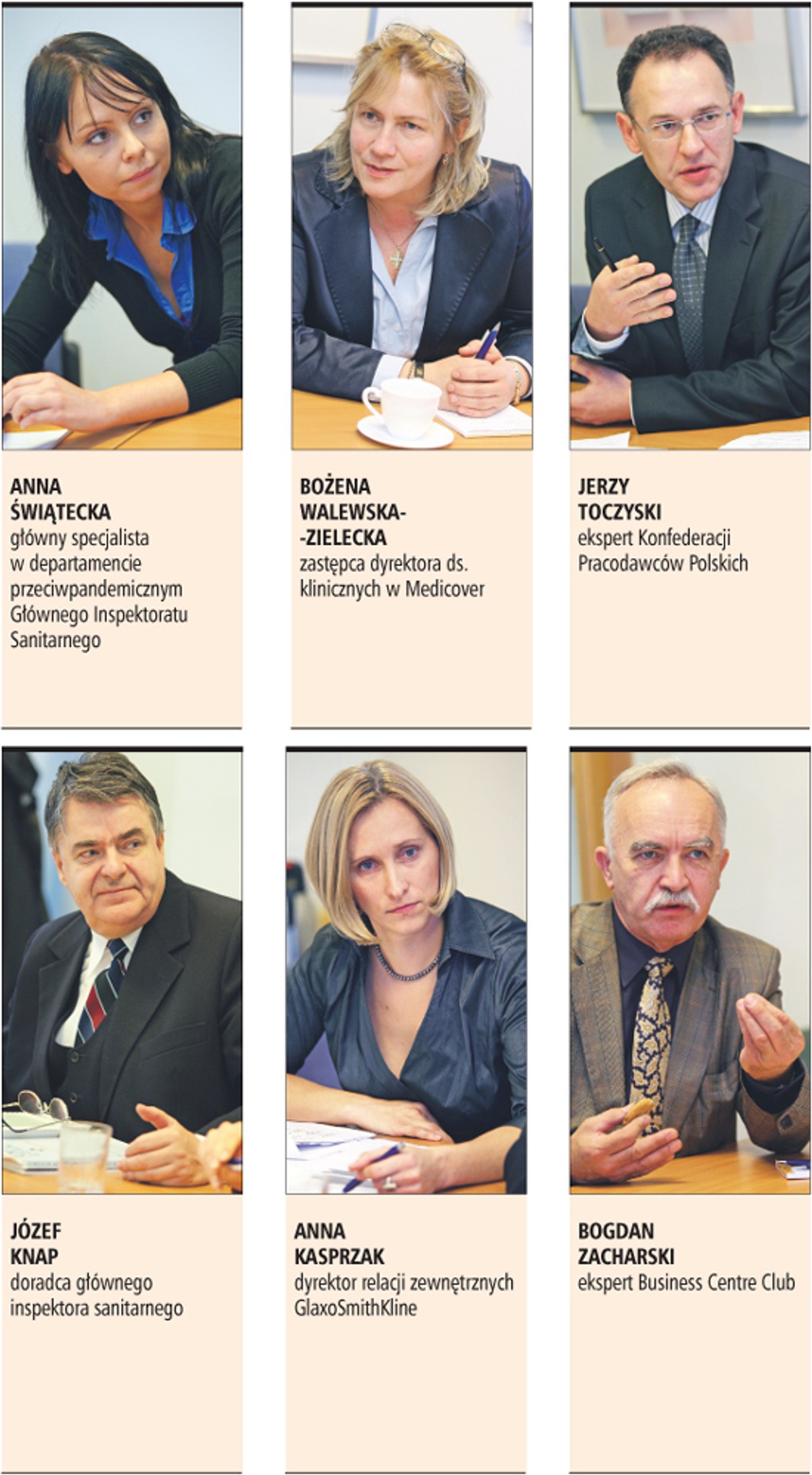 Uczestnicy debaty