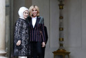 Brigitte Macron gościła w Pałacu Elizejskim pierwszą damę Turcji - Emine Erdogan