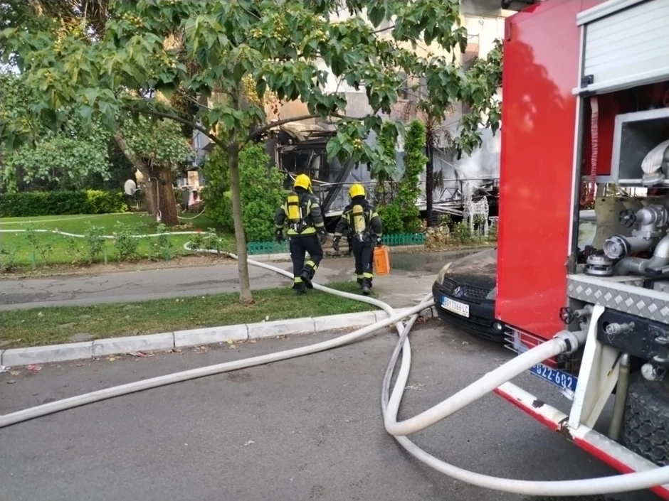 Požar na Novom Beogradu