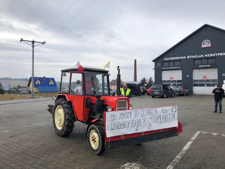 Protest Rolników z Podhala. Rogoźnik (09.02.2024)