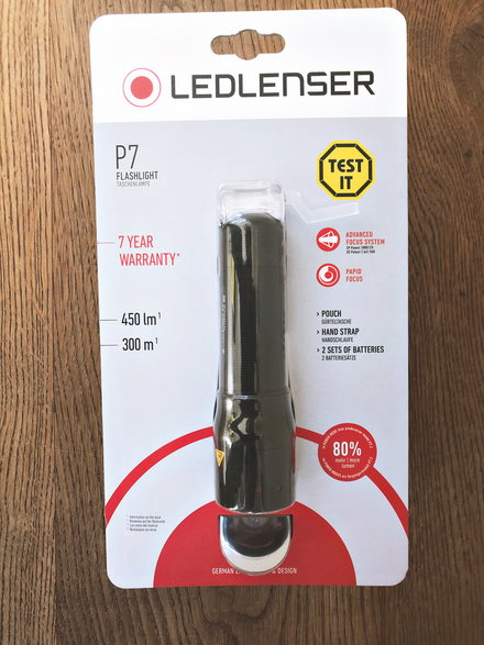 Test latarek LED: Ledlenser P7