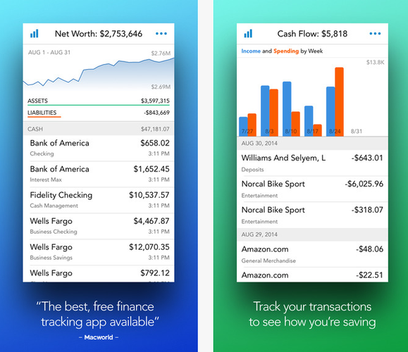 Aplikacja gromadzi najważniejsze informacje dotyczące naszych finansów oraz portfela inwestycji. Dzięki Personal Capital wiemy dokładnie, co dzieje się z pieniędzmi, i w jaki sposób pracują one na nasz zysk. Aplikacja umożliwia również generowanie przejrzystych wykresów i raportów. Pozycja obowiązkowa, dla każdego, kto chciałby lepiej kontrolować swoje pieniądze, a przy tym inwestować je w efektywniejszy sposób.