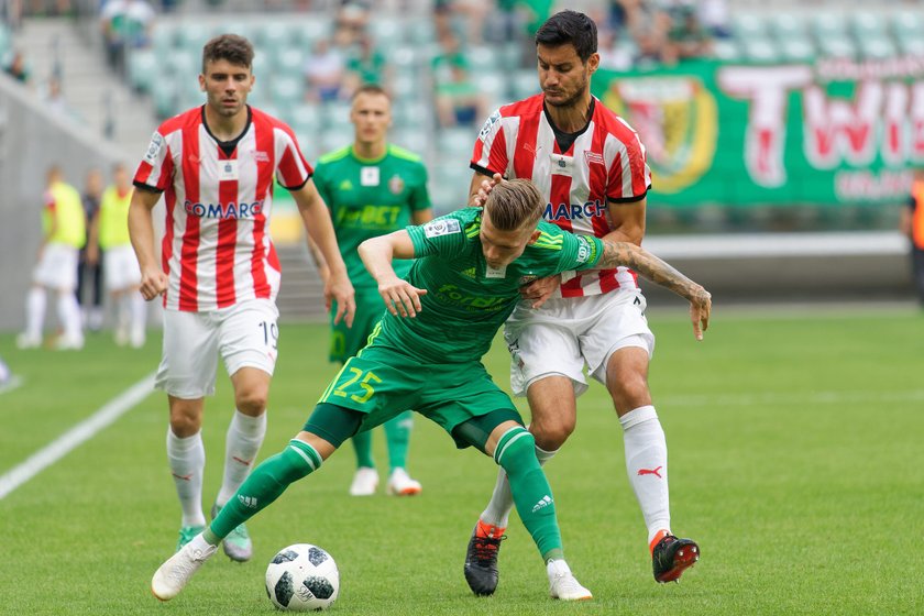 Pilka nozna. Ekstraklasa. Slask Wroclaw - Cracovia Krakow . 21.07.2018