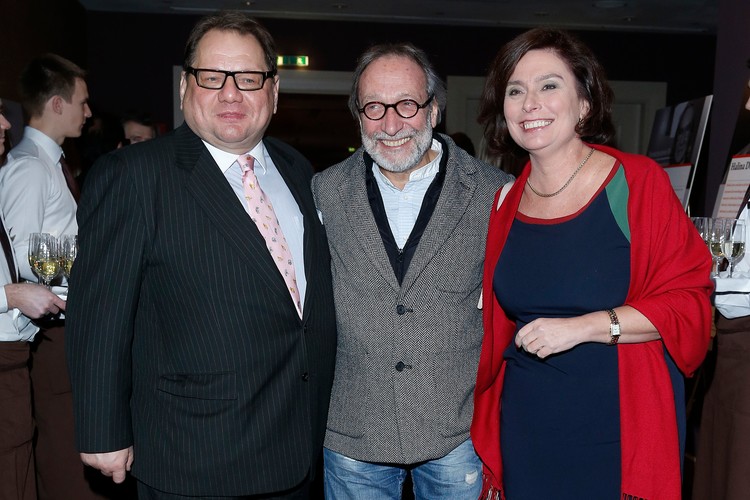 Ryszard Kalisz, Małgorzata Kidawa-Błońska i Jan Kidawa-Błoński na Gali Nagród Stowarzyszenia Filmowców Polskich 2013