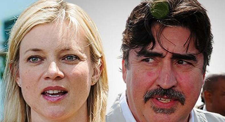 Amy Smart and Alfred Molina are on the set of 'Sister Cities'