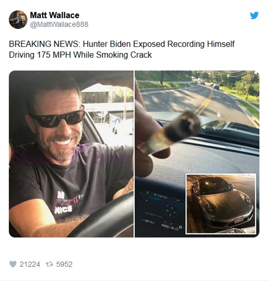 Hanter Bajden u "poršeu"