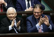 Jarosław Kaczyński i Arkadiusz Mularczyk